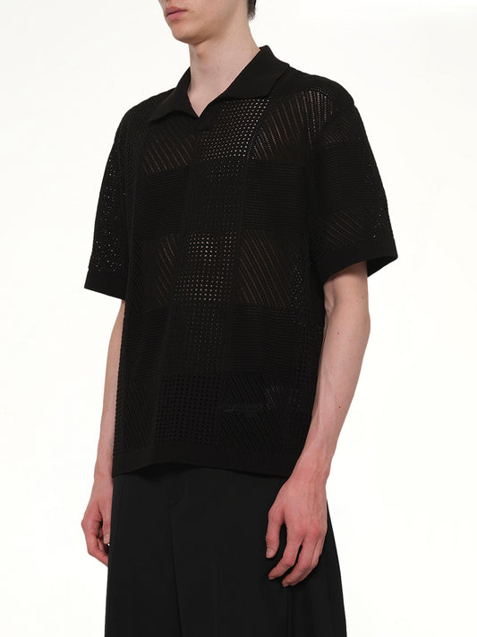 Knitted Shirt in Black