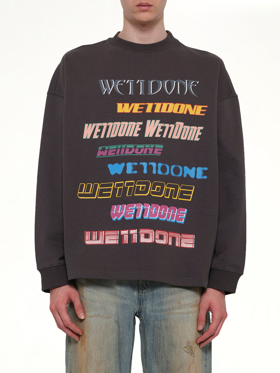 Front Logo Sweatshirt in Charcoal