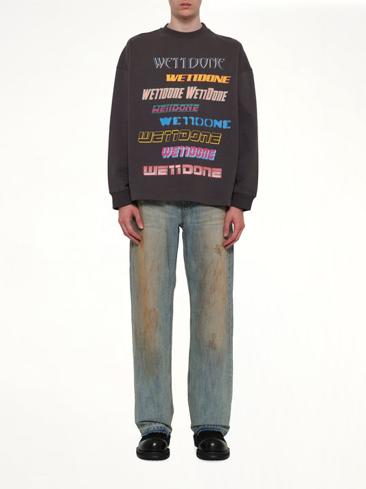 Front Logo Sweatshirt in Charcoal