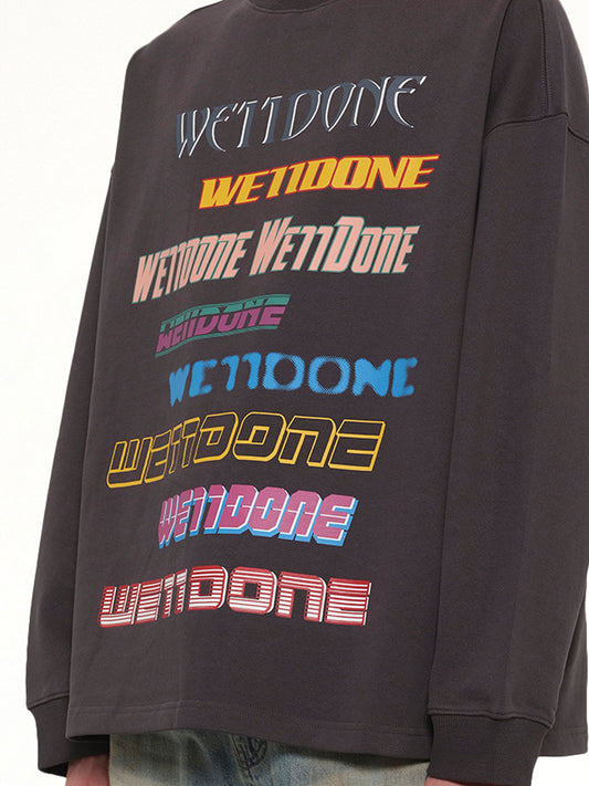 Front Logo Sweatshirt in Charcoal