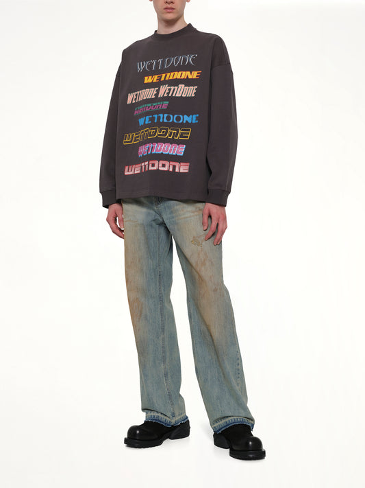 Front Logo Sweatshirt in Charcoal