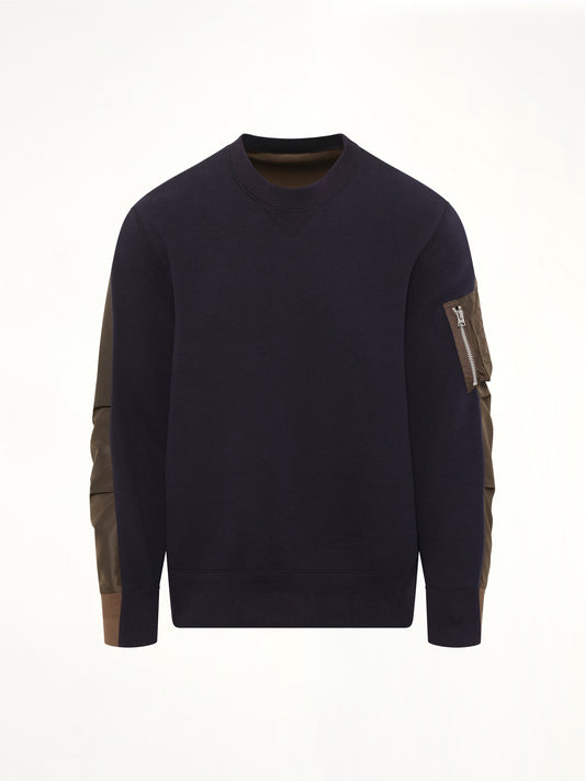 Sponge Sweat Pullover in Navy/Dark Khaki