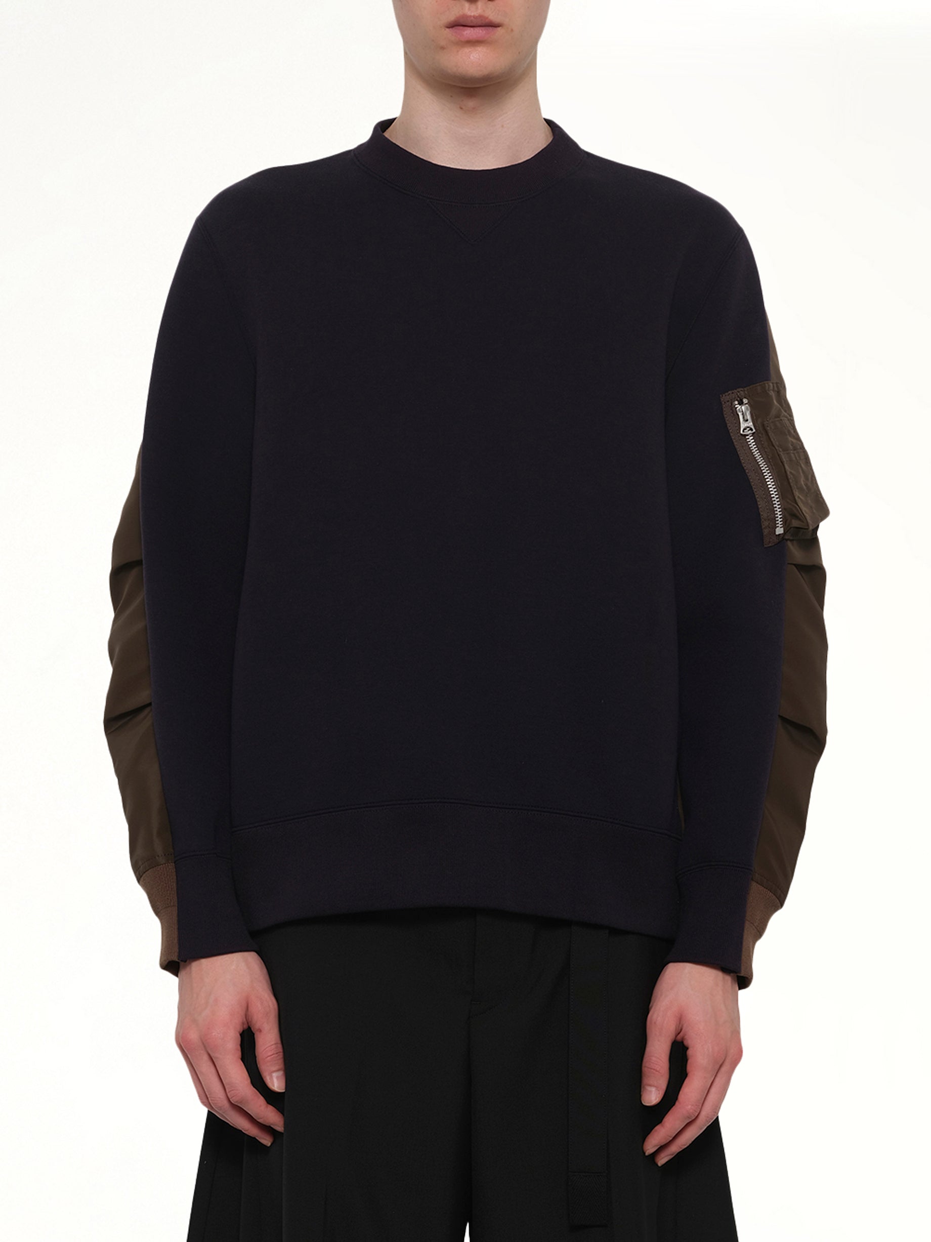 Sponge Sweat Pullover in Navy/Dark Khaki