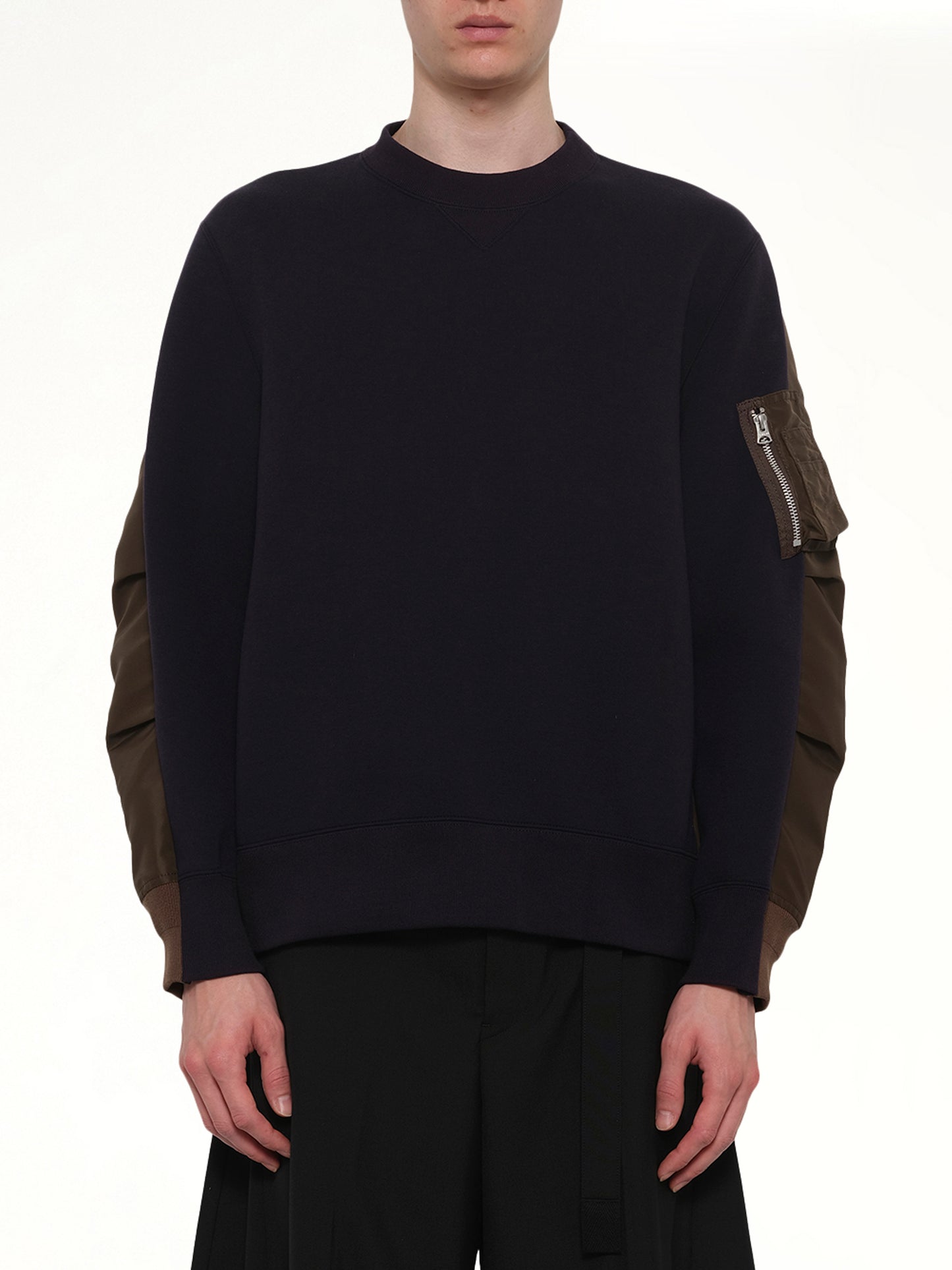 Sponge Sweat Pullover in Navy/Dark Khaki