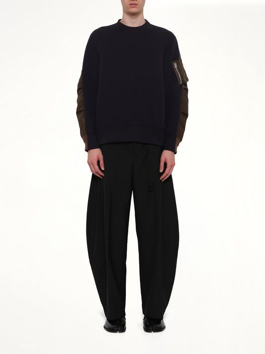 Sponge Sweat Pullover in Navy/Dark Khaki