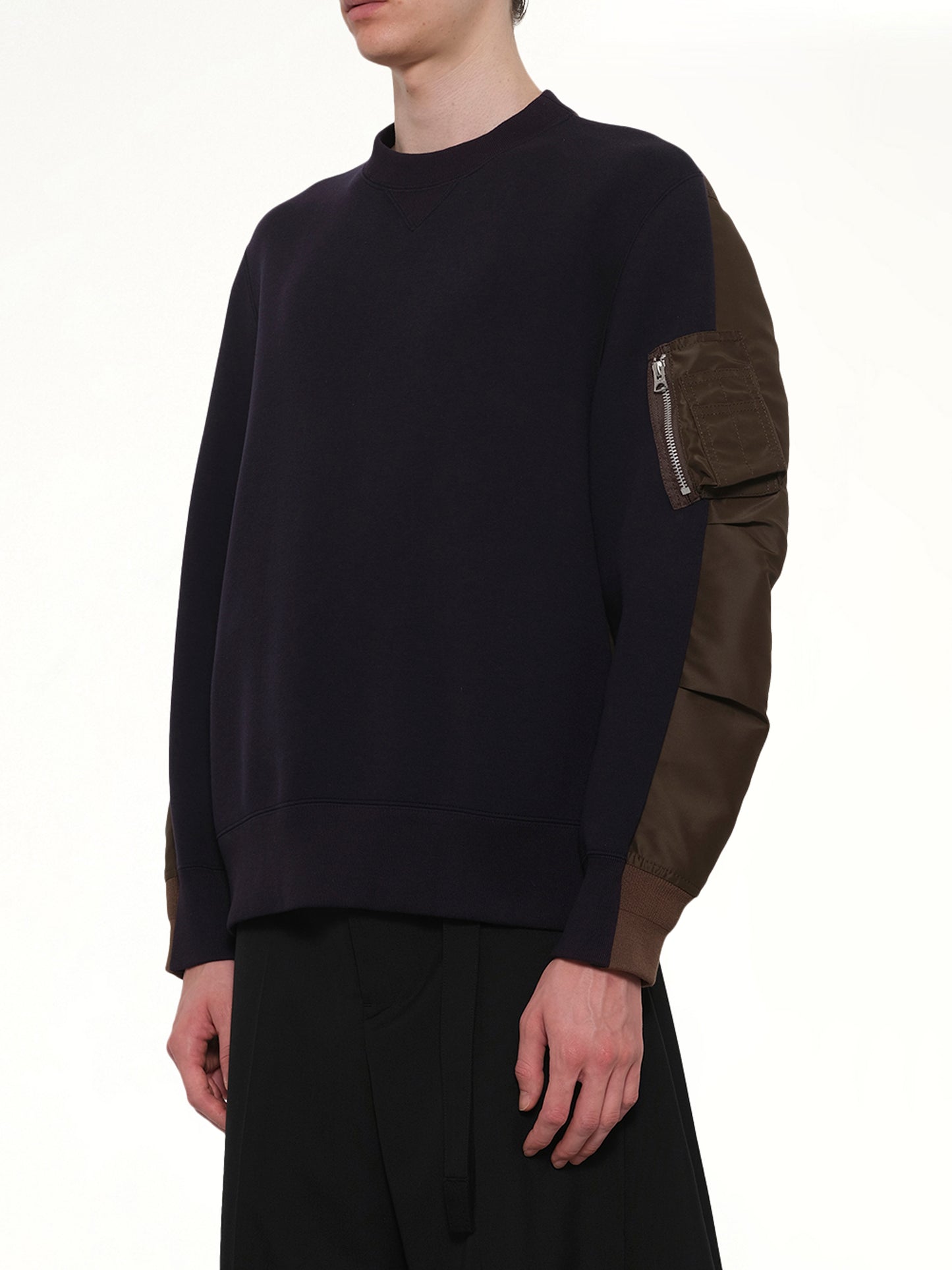 Sponge Sweat Pullover in Navy/Dark Khaki
