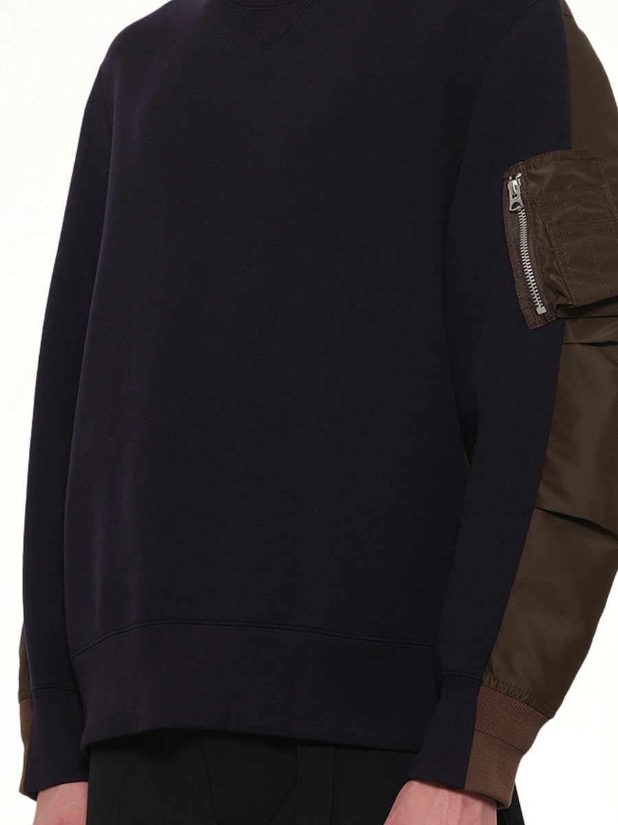 Sponge Sweat Pullover in Navy/Dark Khaki