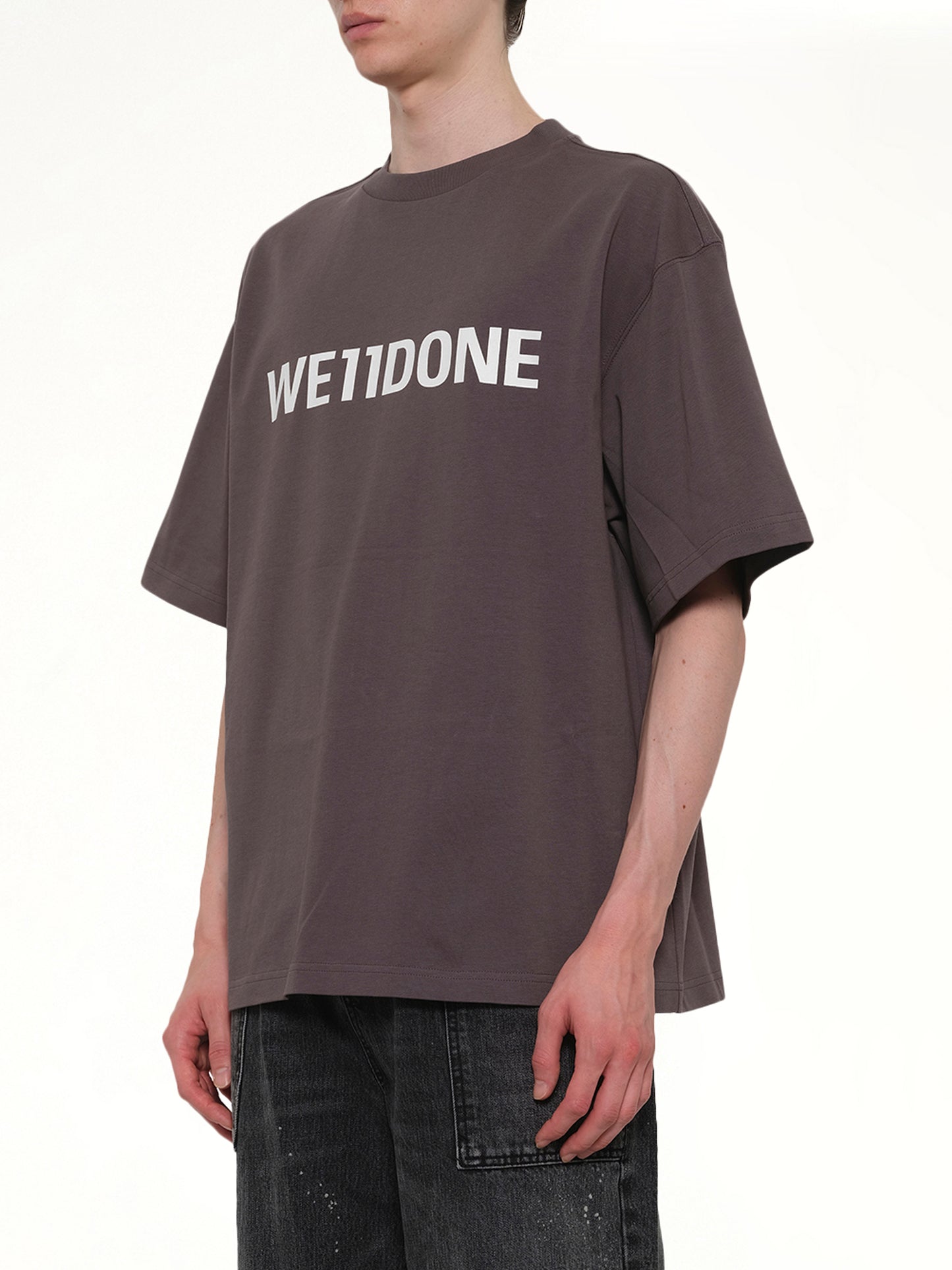 Basic Logo Large T-Shirt in Charcoal