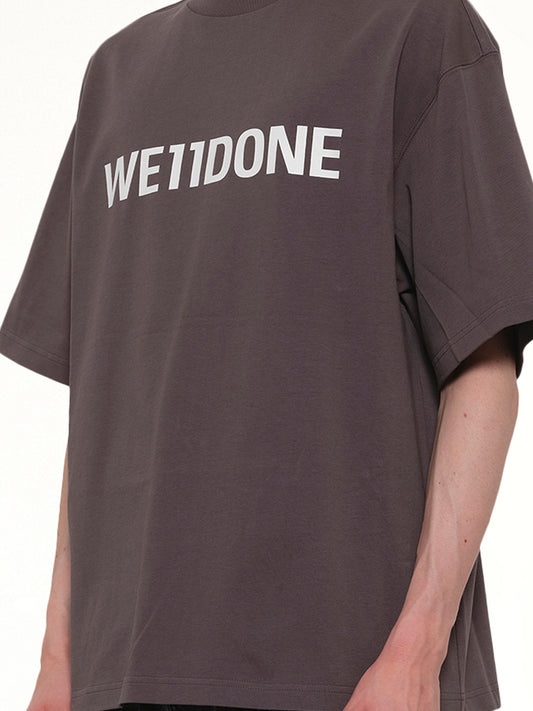 Basic Logo Large T-Shirt in Charcoal