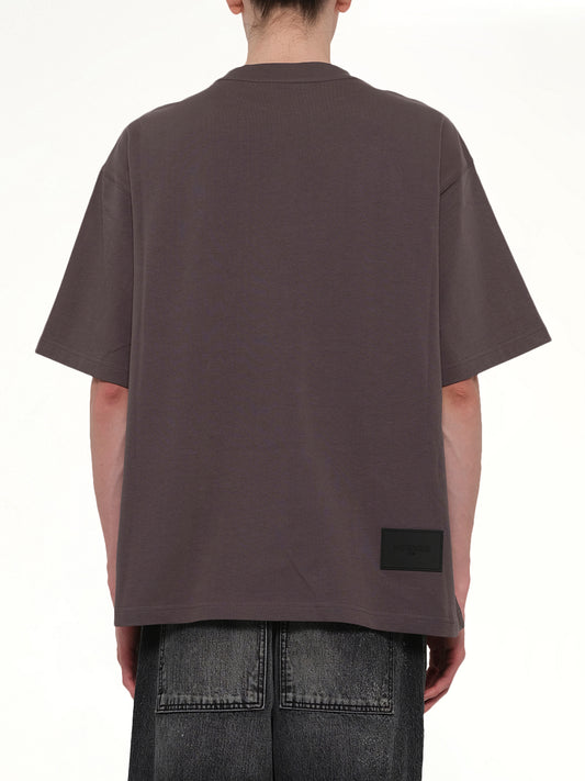 Basic Logo Large T-Shirt in Charcoal