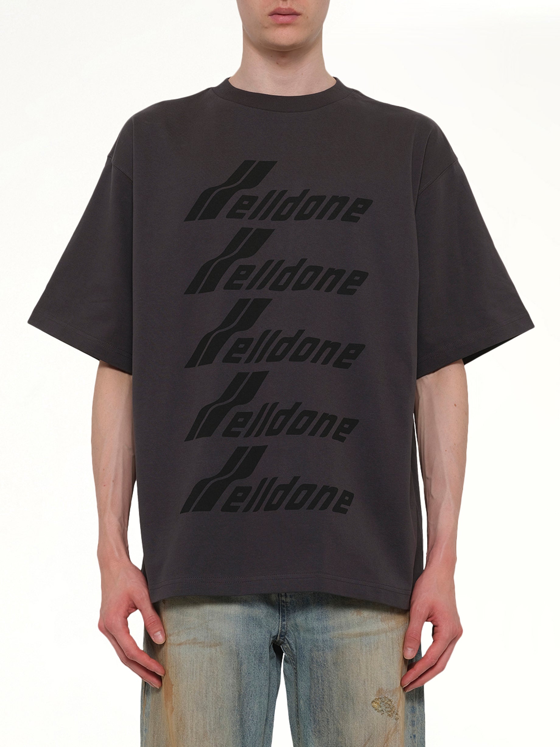 Classic Front Logo T-Shirt in Charcoal