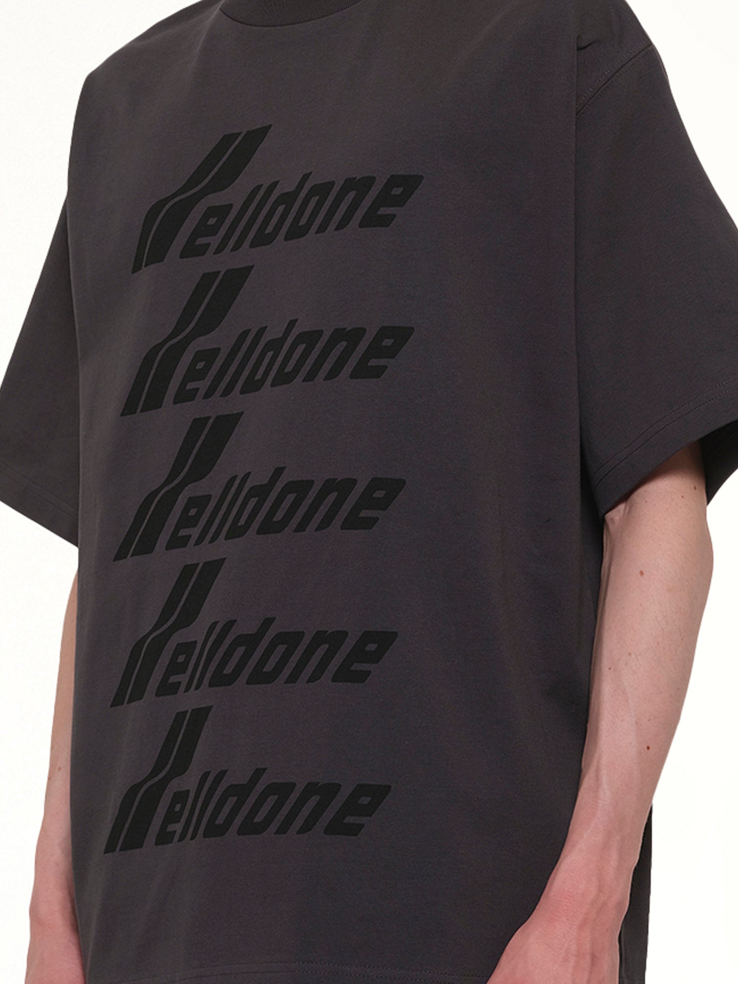 Classic Front Logo T-Shirt in Charcoal