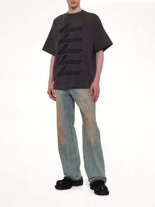 Classic Front Logo T-Shirt in Charcoal