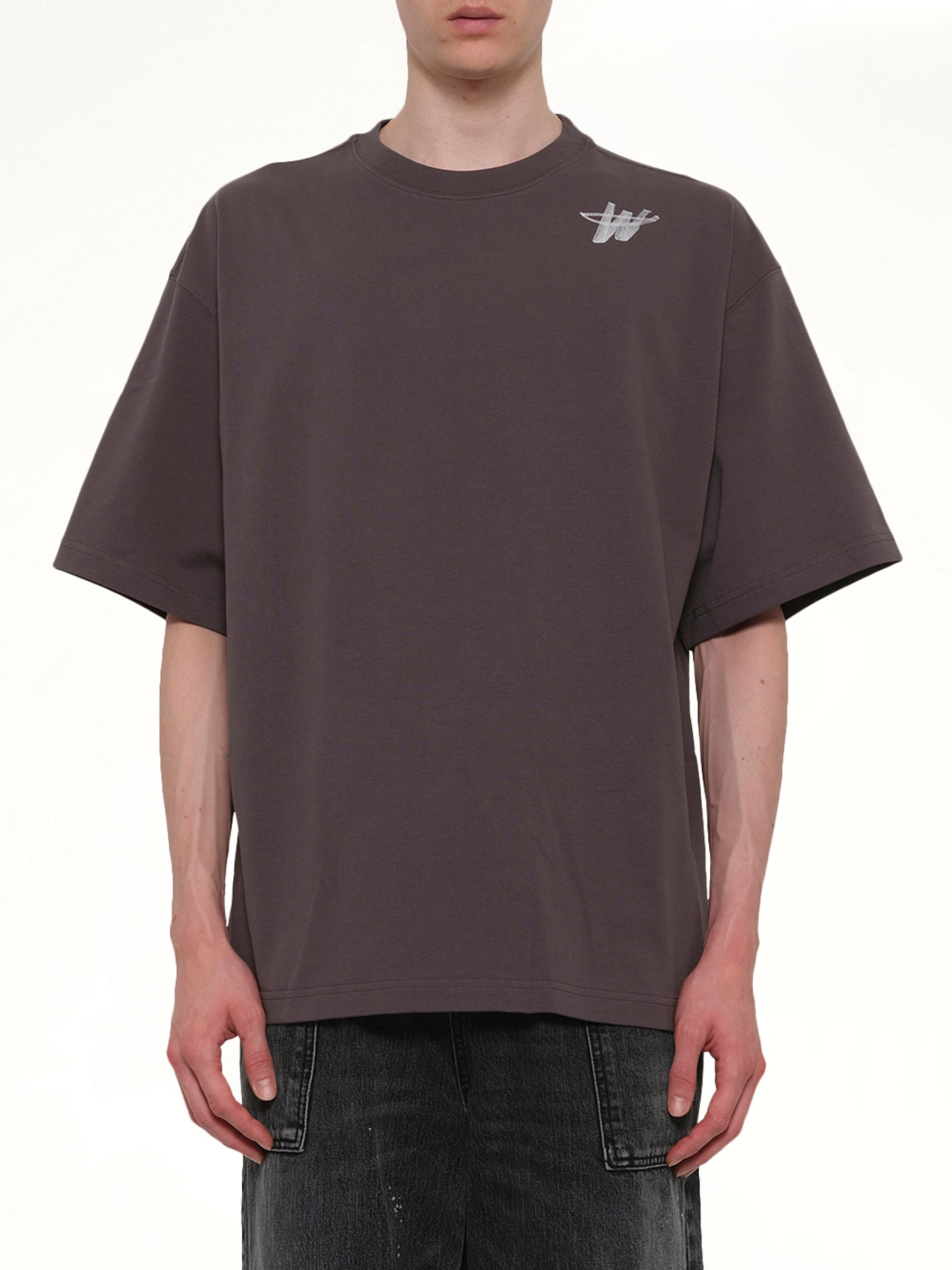Cotton WD Logo T-Shirt in Charcoal