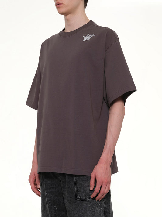 Cotton WD Logo T-Shirt in Charcoal