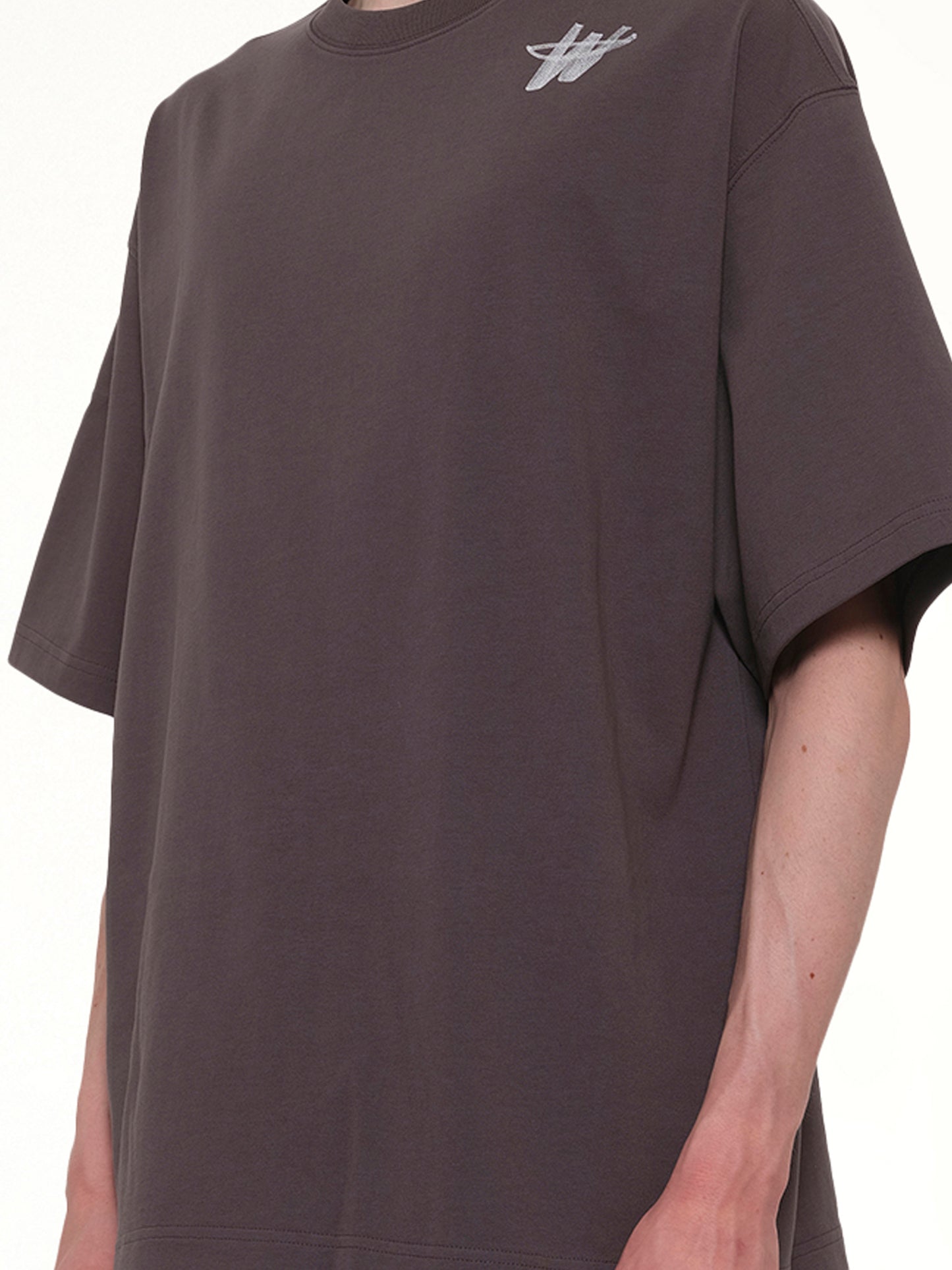 Cotton WD Logo T-Shirt in Charcoal