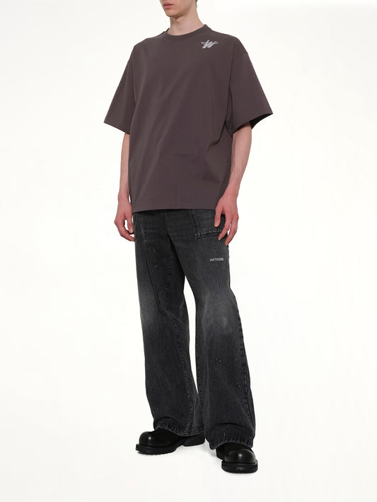 Cotton WD Logo T-Shirt in Charcoal