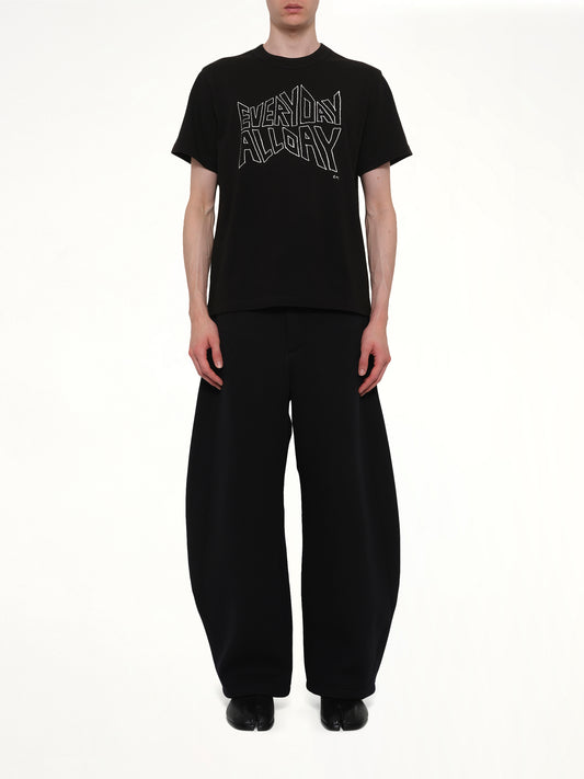 Geoff Sacai Print T-Shirt in Black