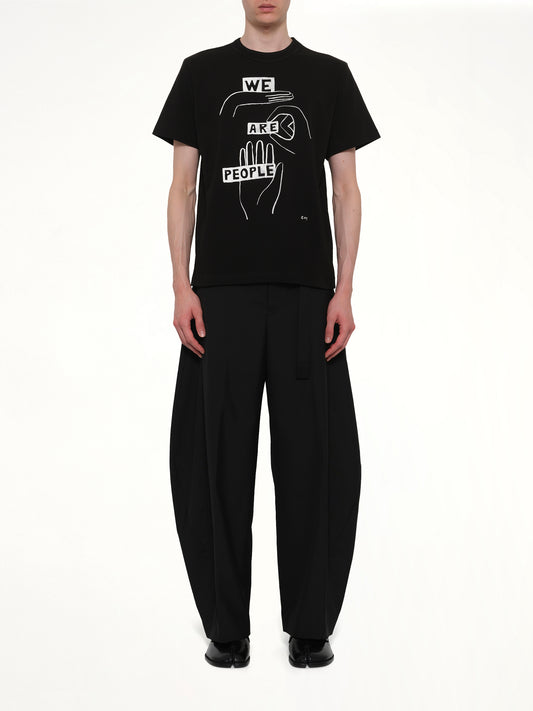 Geoff "We Are People" T-Shirt in Black