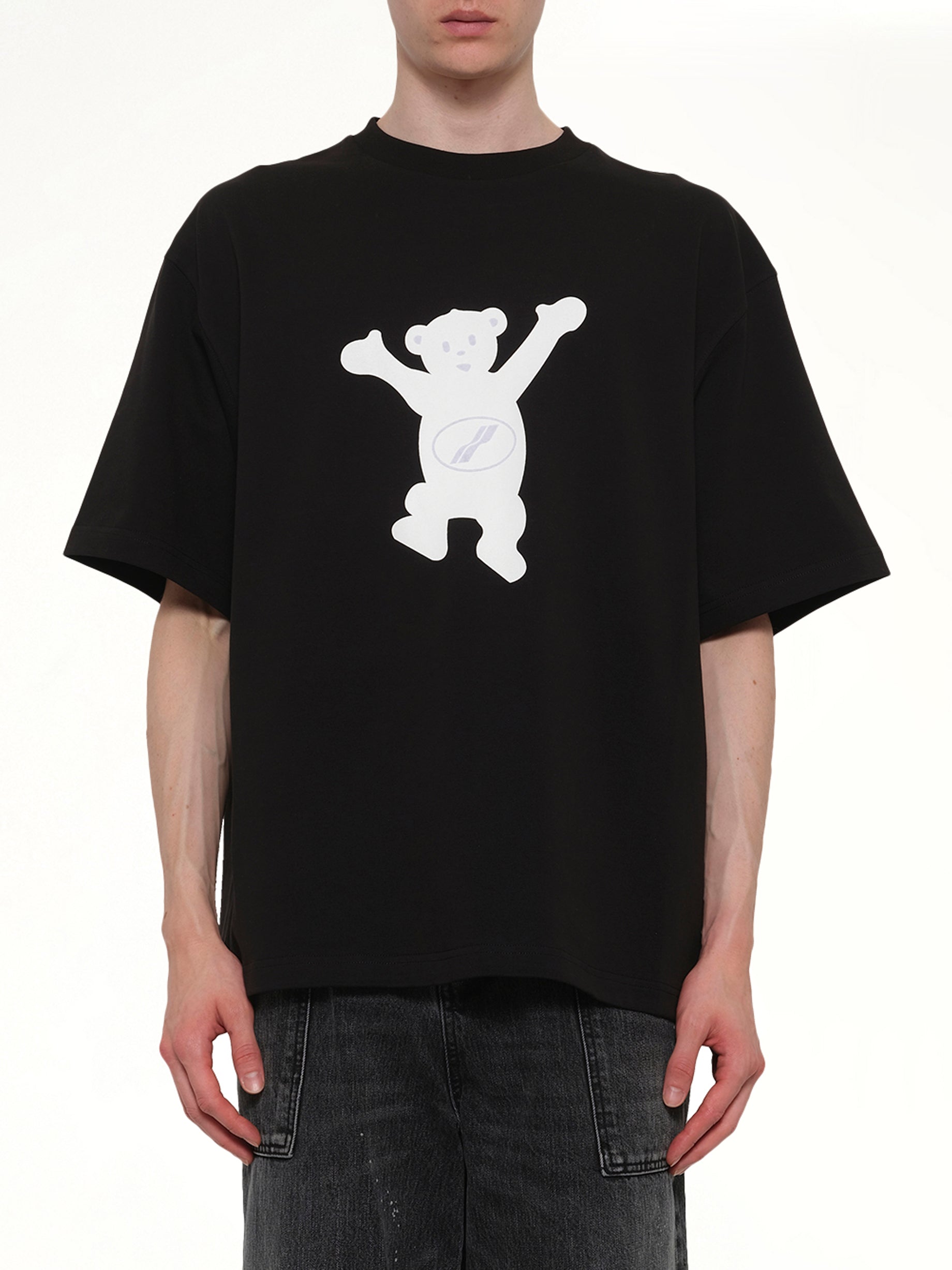 Logo Teddy T-Shirt in Black
