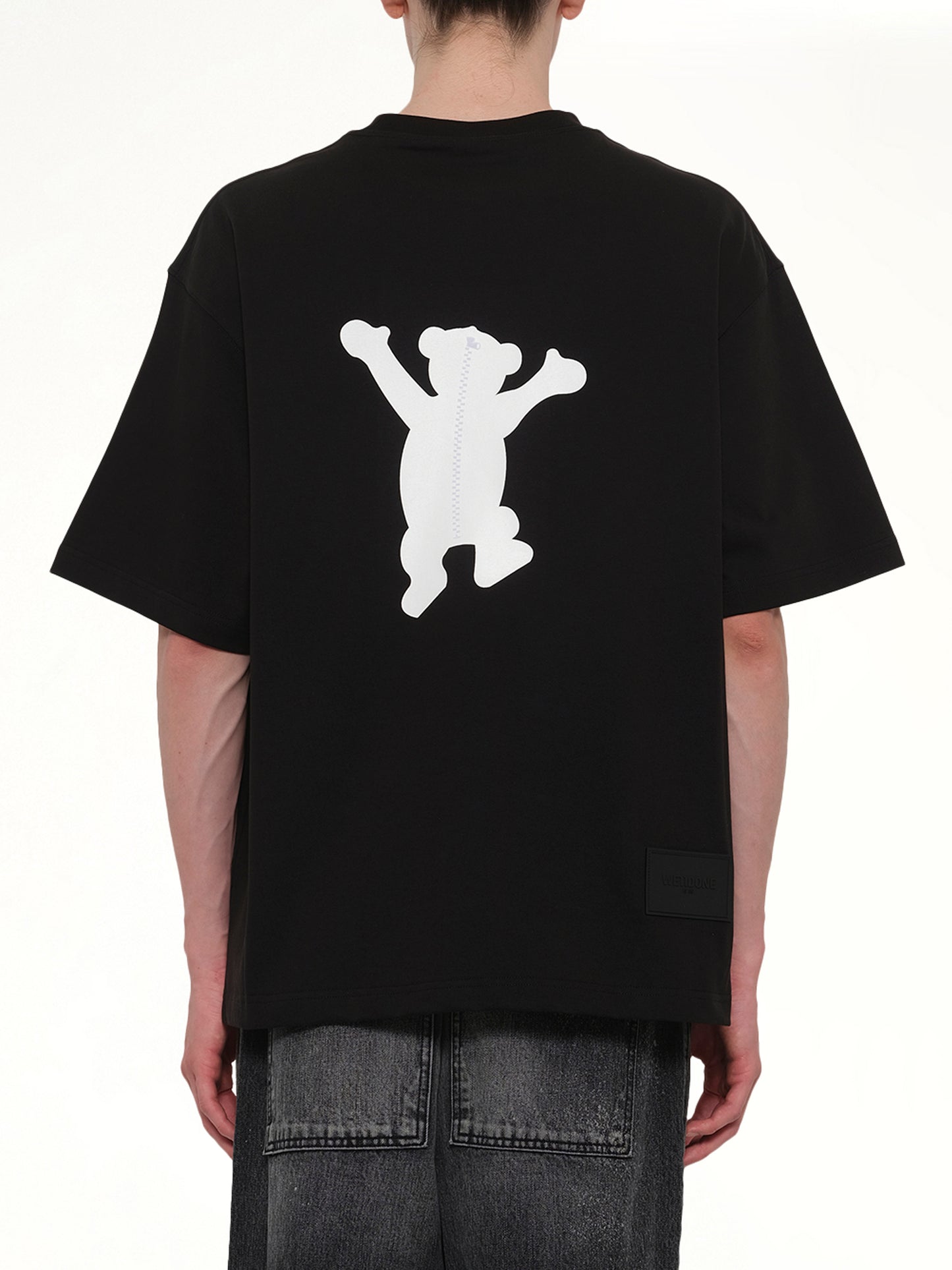 Logo Teddy T-Shirt in Black
