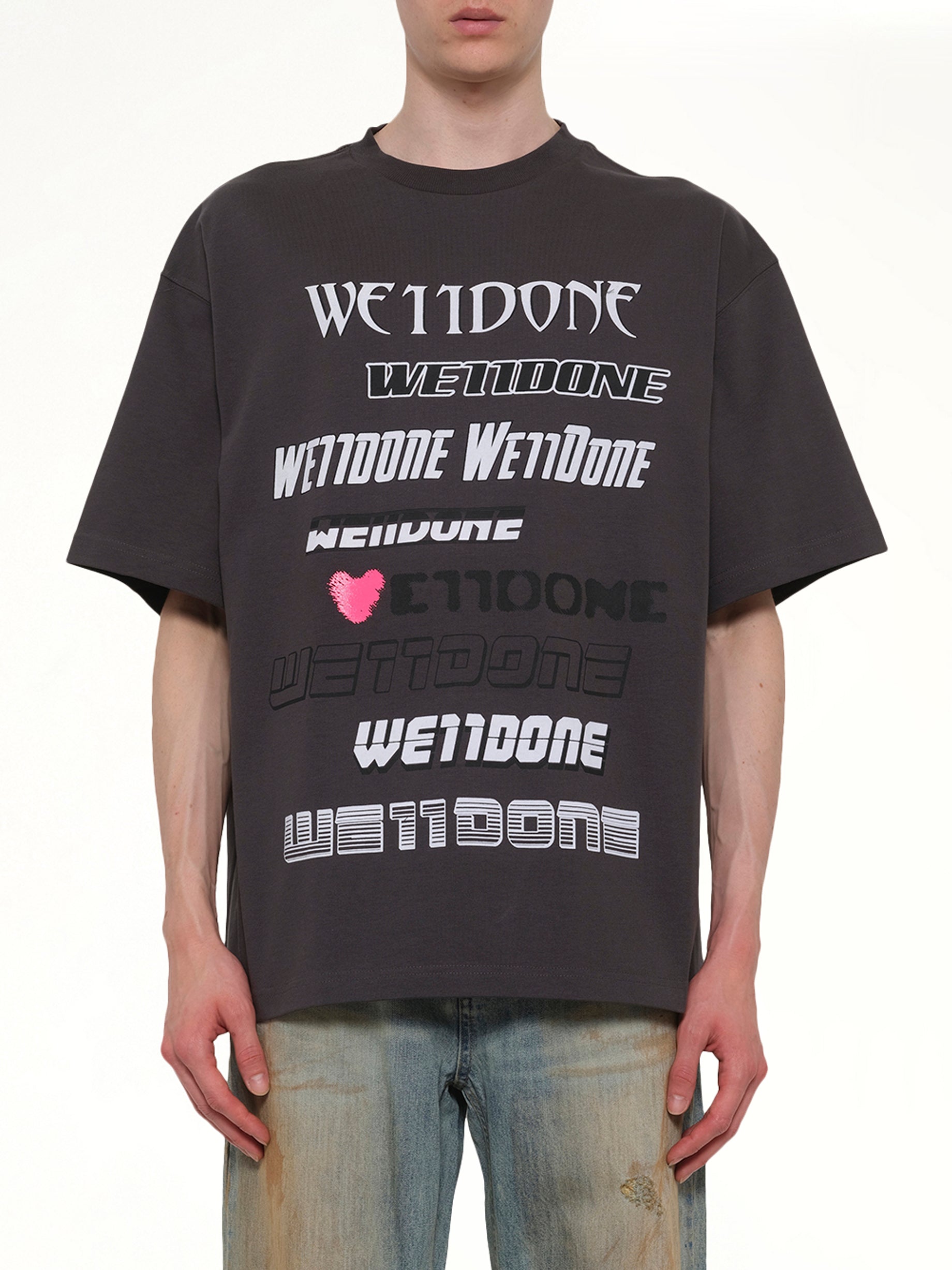 Love Logo T-Shirt in Charcoal