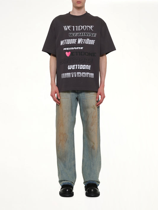 Love Logo T-Shirt in Charcoal