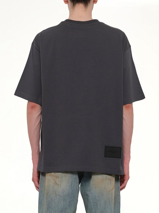 Multi Logo T-Shirt in Charcoal