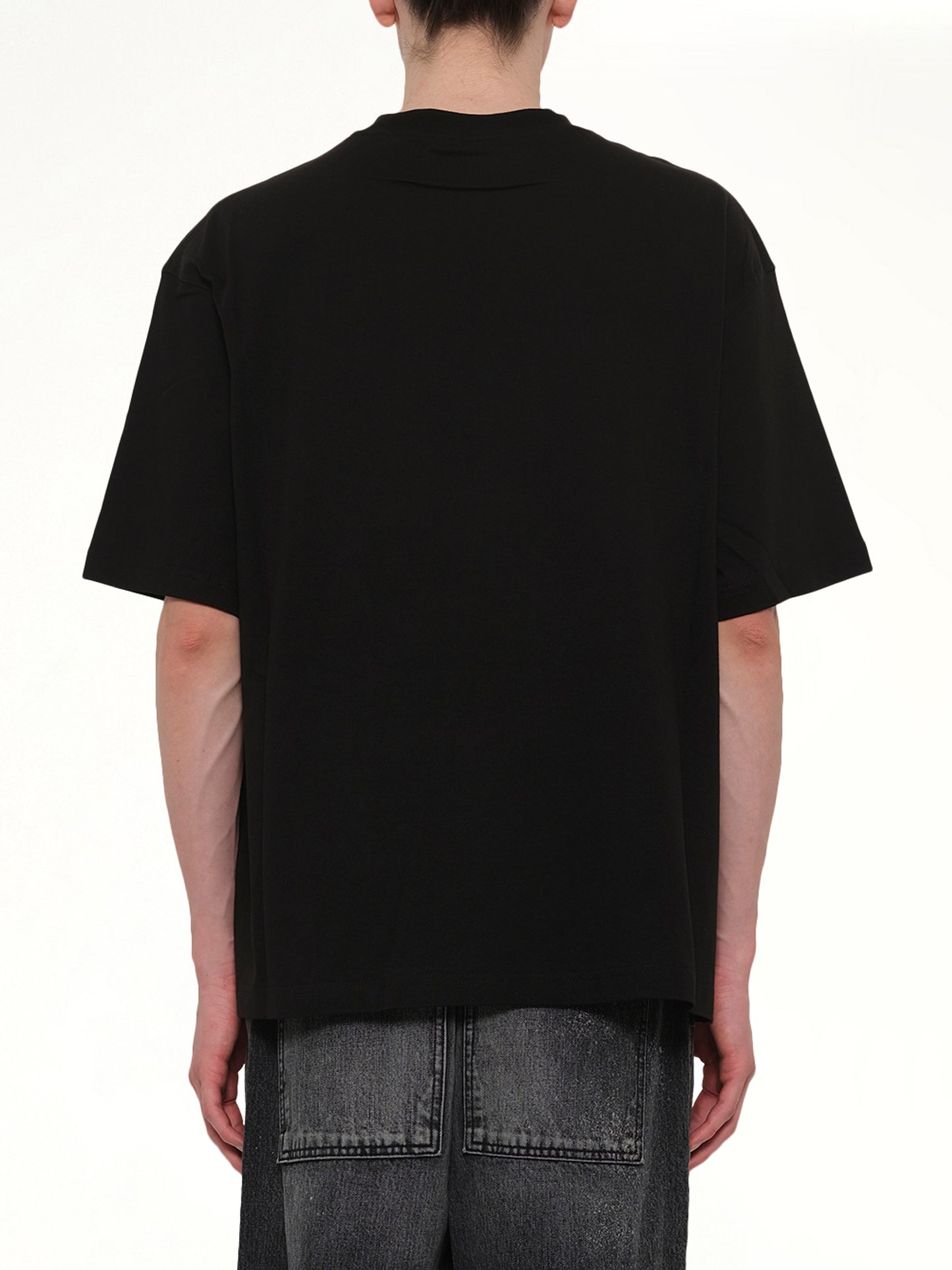 Teddy Bear Print T-Shirt in Black