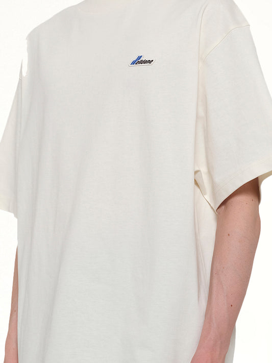 Wapen Logo T-Shirt in Ivory