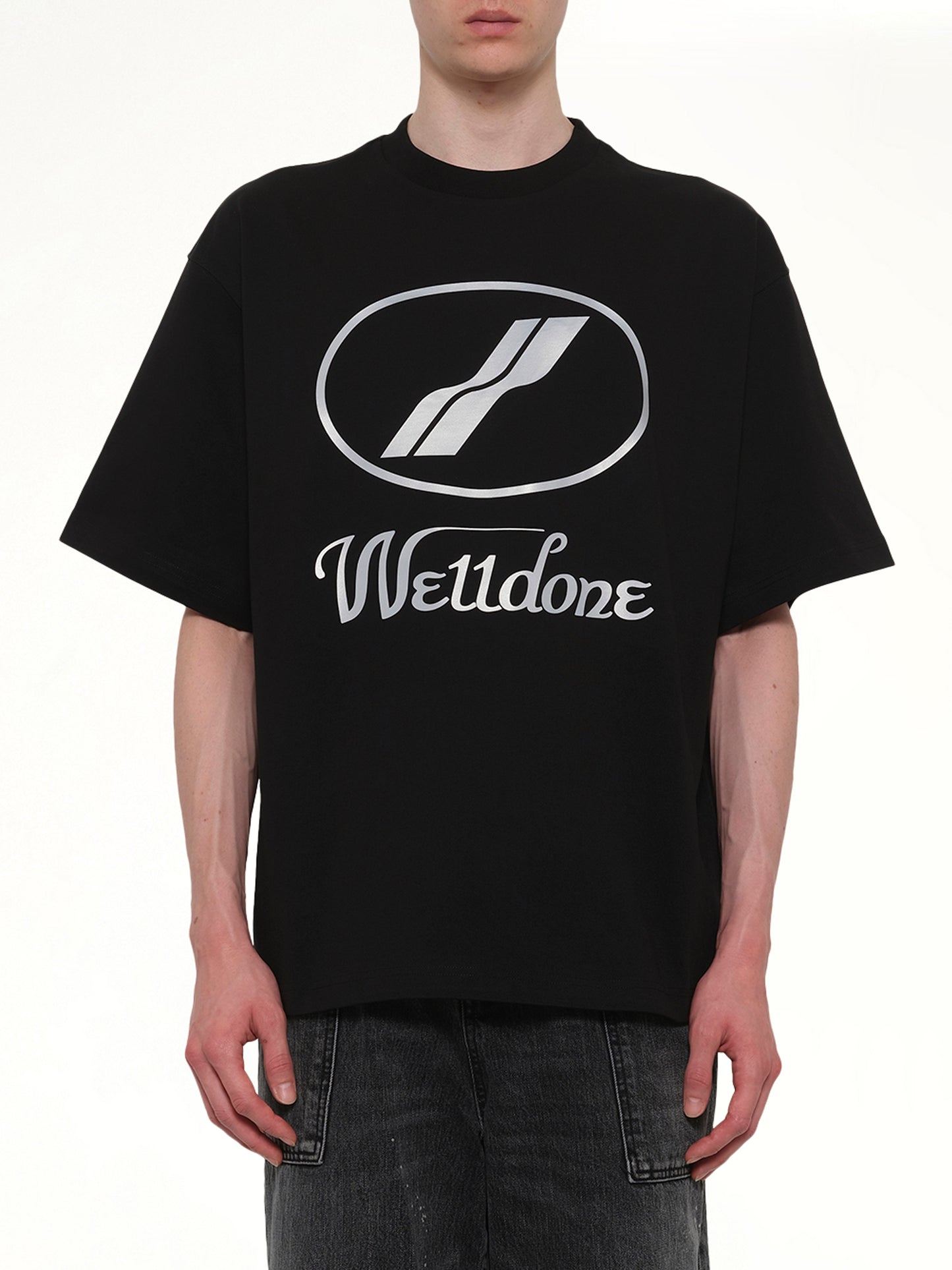 We11done Classic Logo T-Shirt in Black