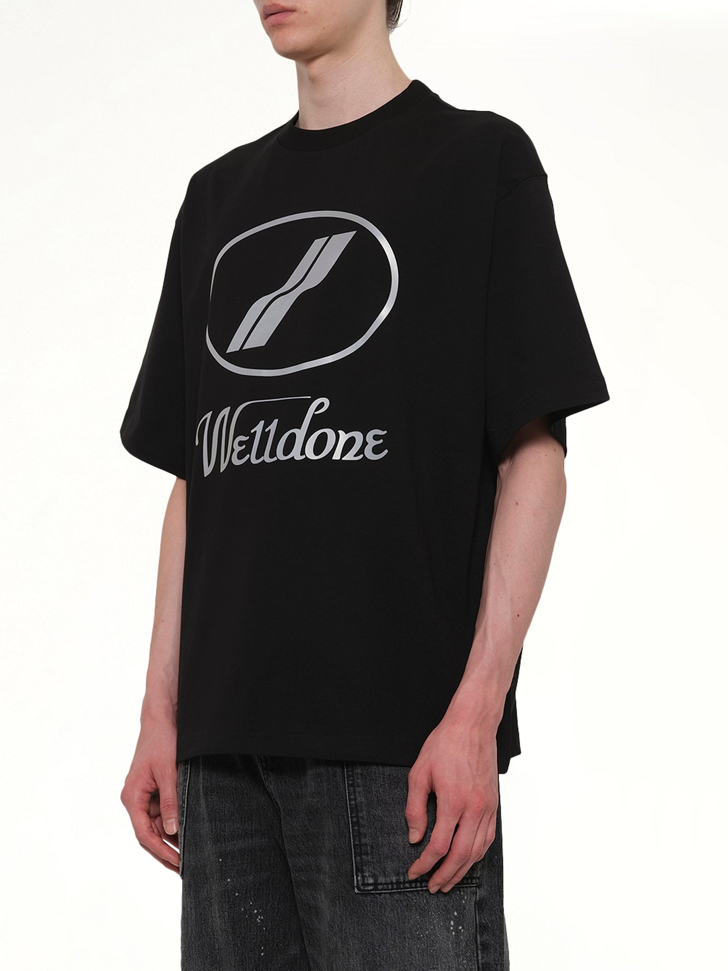 We11done Classic Logo T-Shirt in Black