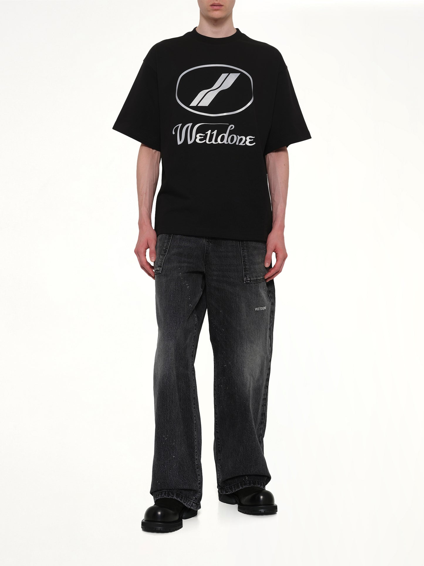 We11done Classic Logo T-Shirt in Black