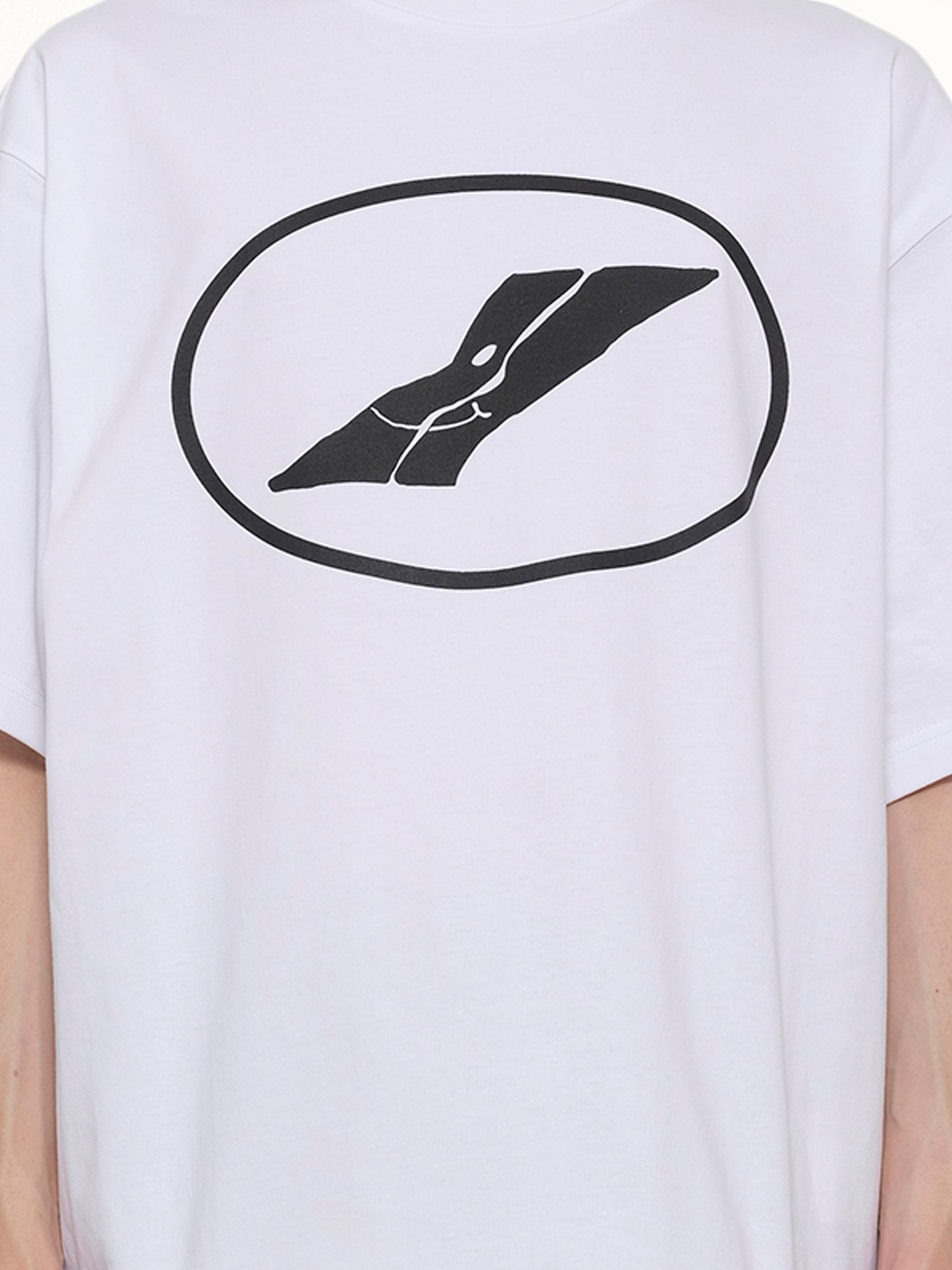 We11done Print T-Shirt in White