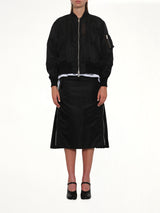 Nylon Twill Blouson in Black