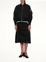 Nylon Twill Blouson in Black