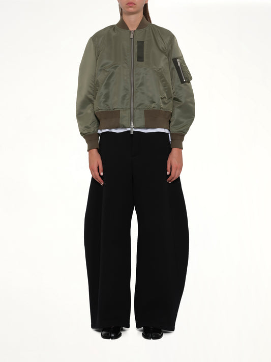 Nylon Twill Blouson in Khaki