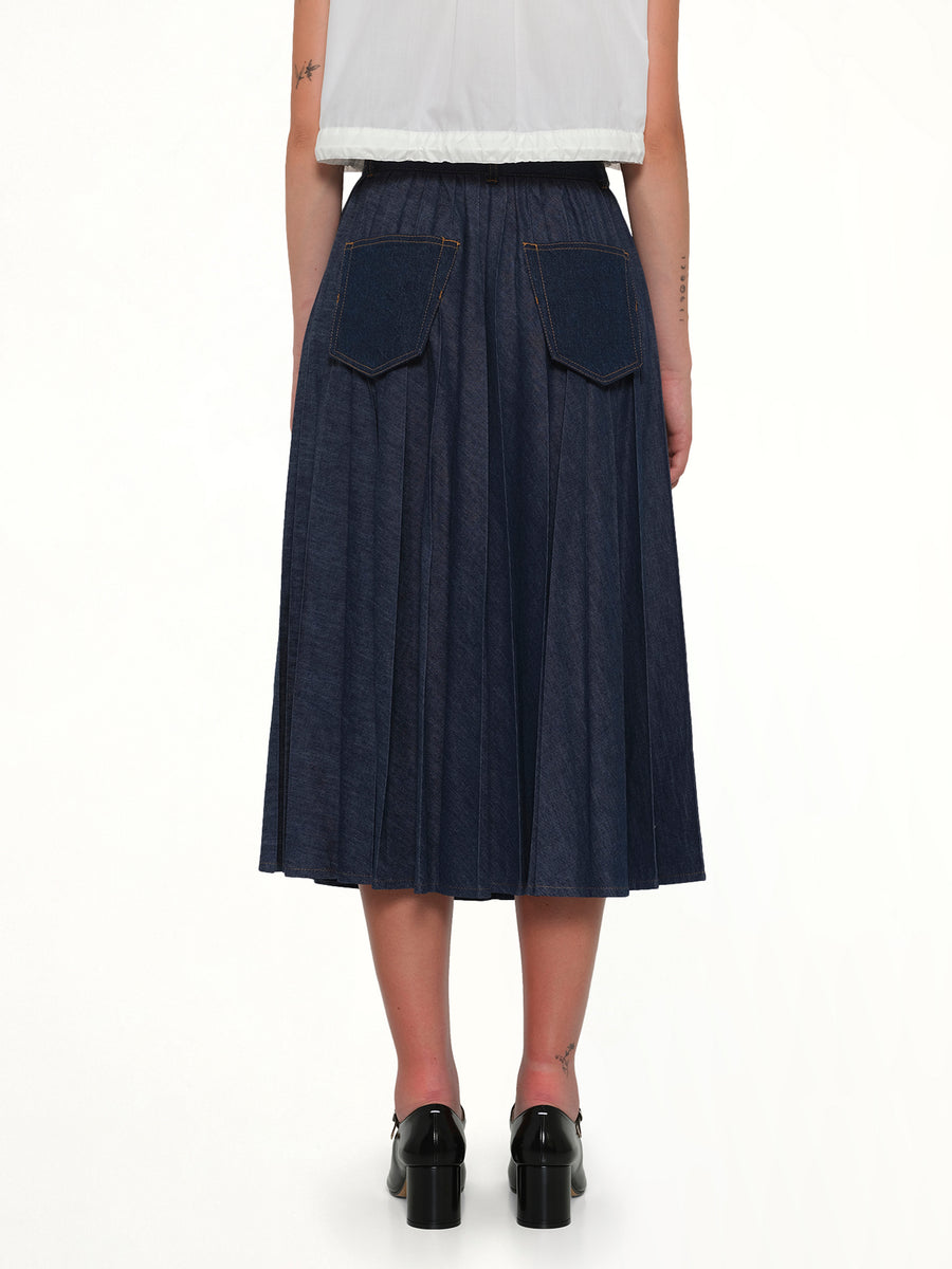 Denim Skirt in Blue