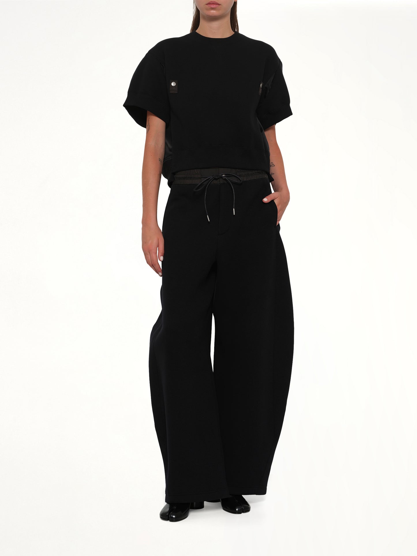 Sponge Sweat Short Sleeve Pullover in Black