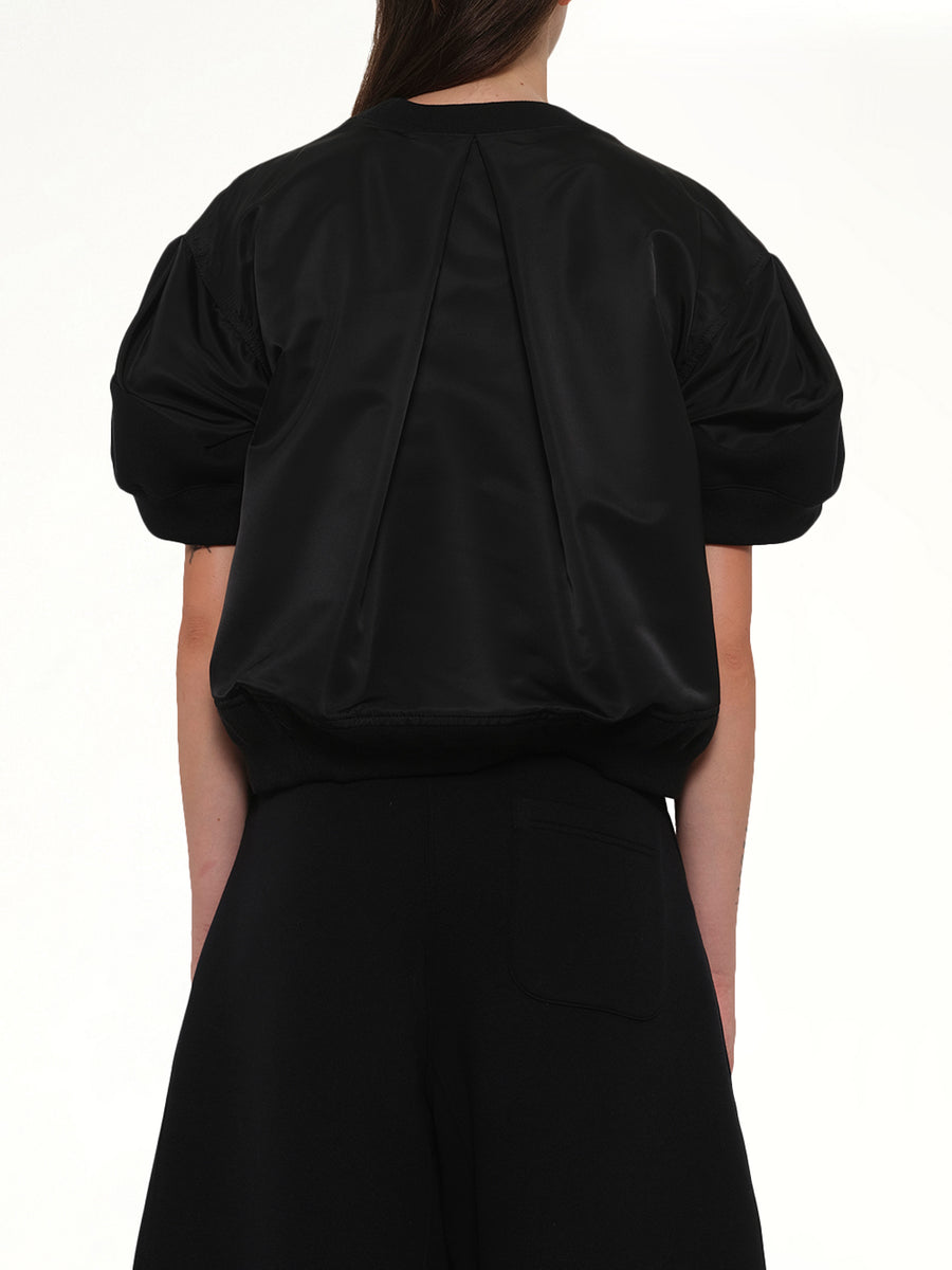 Sponge Sweat Short Sleeve Pullover in Black