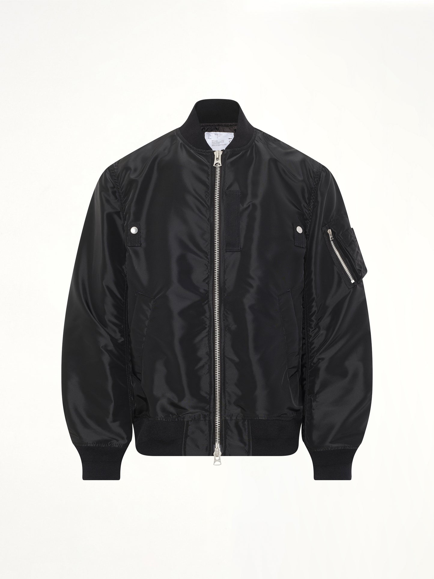 Nylon Twill Blouson in Black