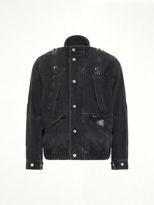 Denim Blouson in Black