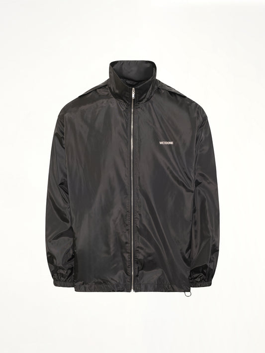 Logo Windbreaker Jacket in Black