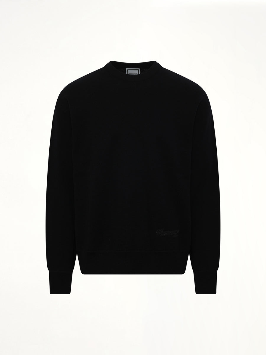 Baseball Logo Sweater in Black