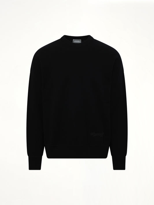 Baseball Logo Sweater in Black