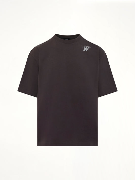 Cotton WD Logo T-Shirt in Charcoal