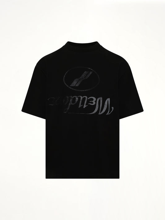 Destroyed Reverse Logo T-Shirt in Black