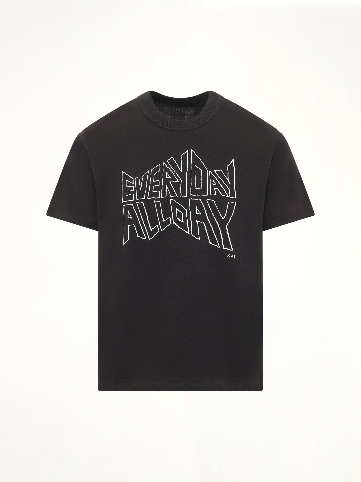 Geoff Sacai Print T-Shirt in Black