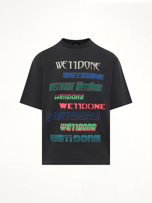 Multi Logo T-Shirt in Charcoal