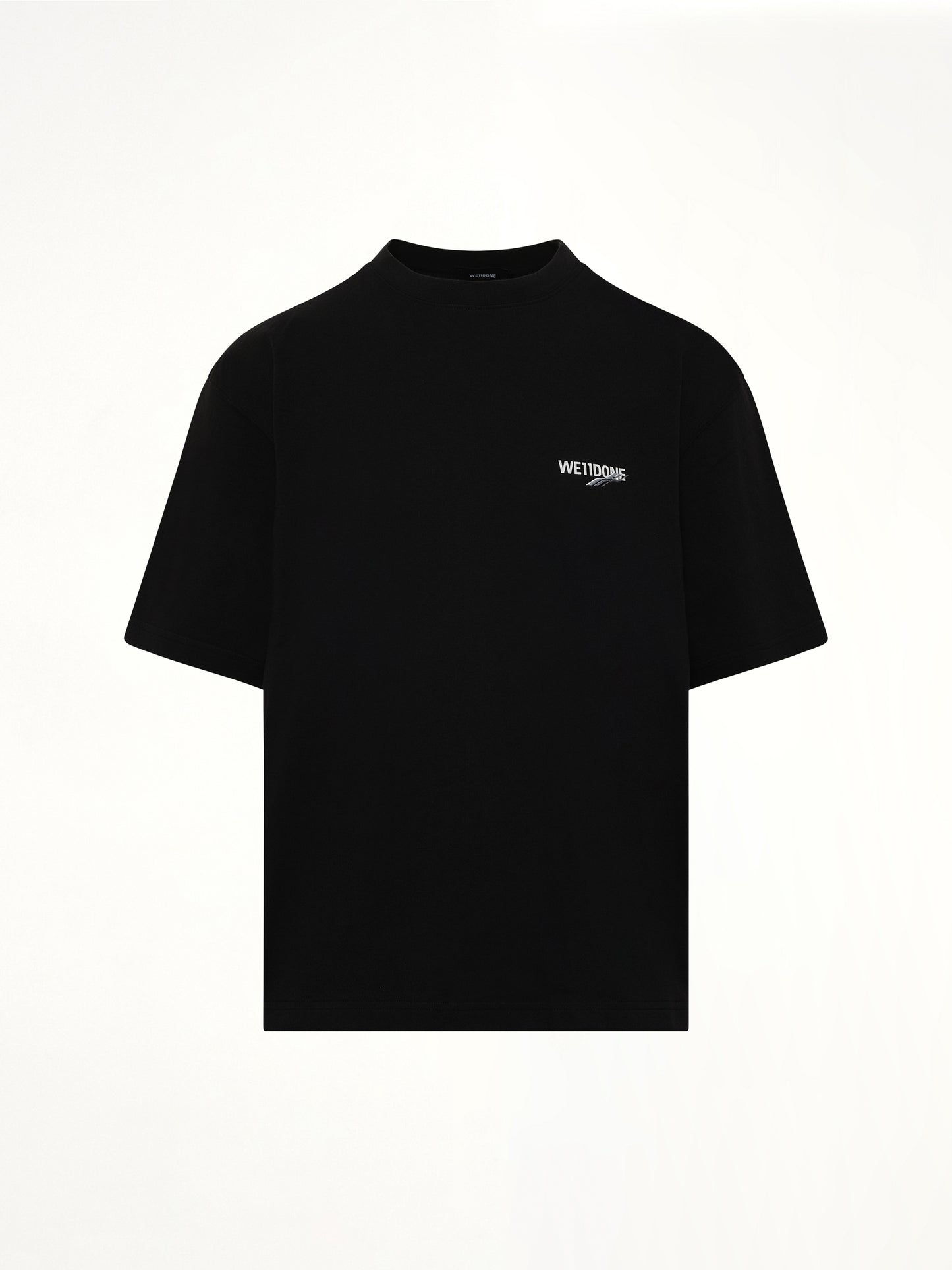 Wave Logo Short Sleeve T-Shirt in Black